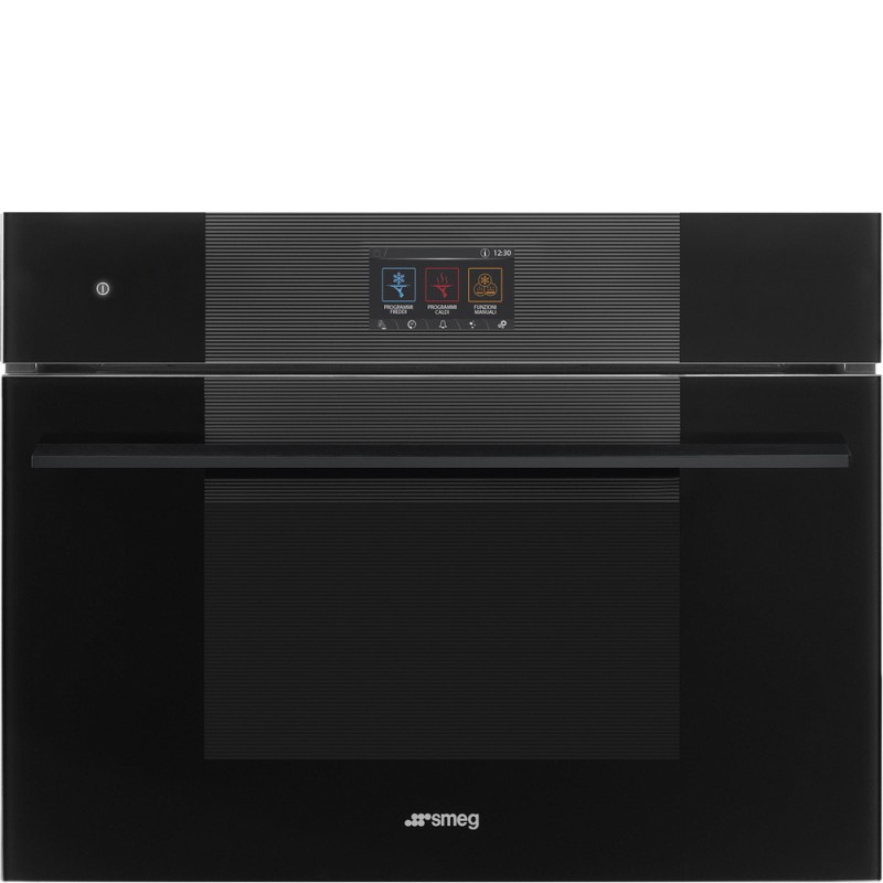 SBC4104B3 Enfriador rápido compacto integrable Smeg SBC4104B3 de 55 cm con acabado negro brillante.