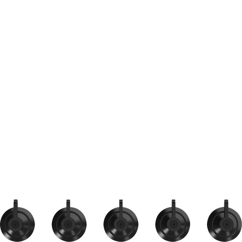 5MPV3MB Ensemble de boutons Smeg 5MPV3MB, finition noire mate