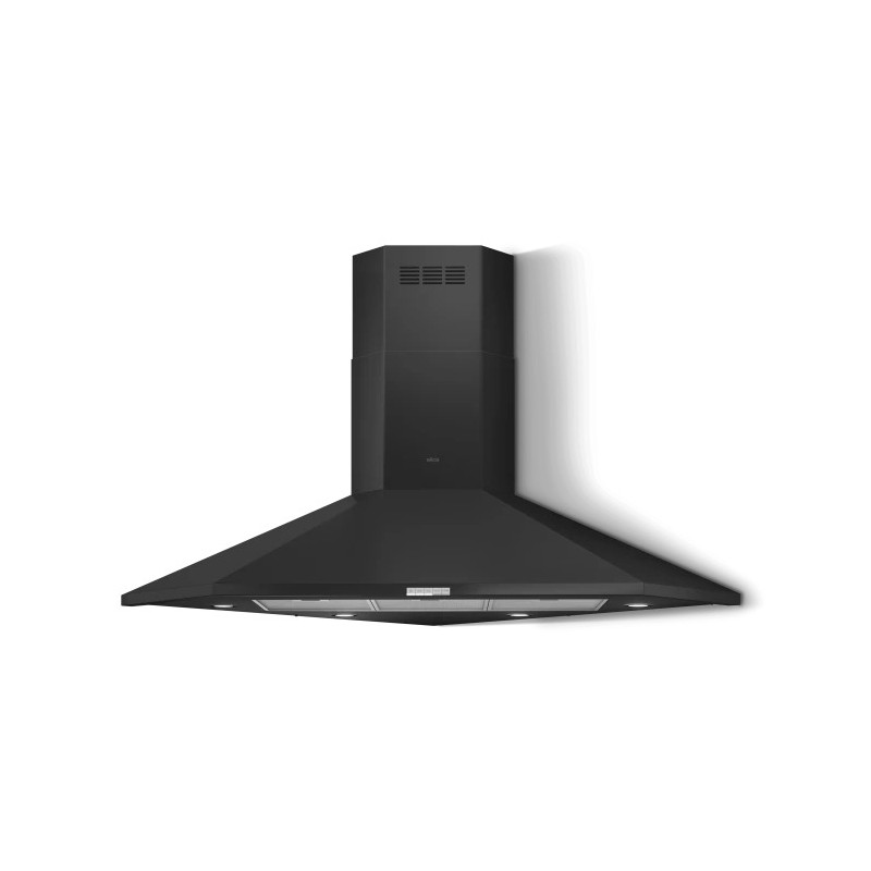 PRF0127462A Elica Cappa filtrante ad angolo a parete ACUTA BL/F/100 PRF0127462A finitura nero da 100 cm - PROMO ATTIVA FINO AL 26/10