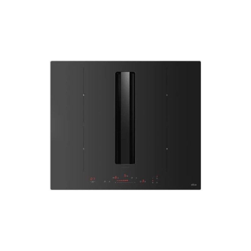 PRF0214684 Elica NIKOLATESLA ALPHA B SL RAW BR/A/60 PRF0214684 induction hob with integrated hood, 60 cm matt black finish