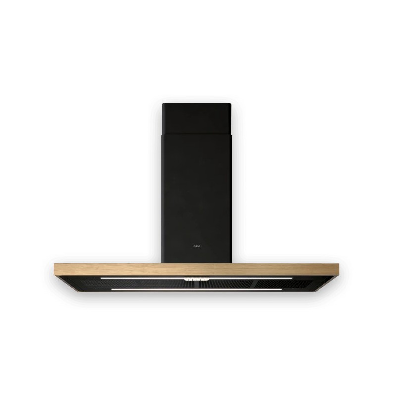 PRF0200563A#EL Elica BIO ISLAND BLRO/A/120X53 ROVERE PRF0200563A island extractor hood, 120 cm, matt black finish