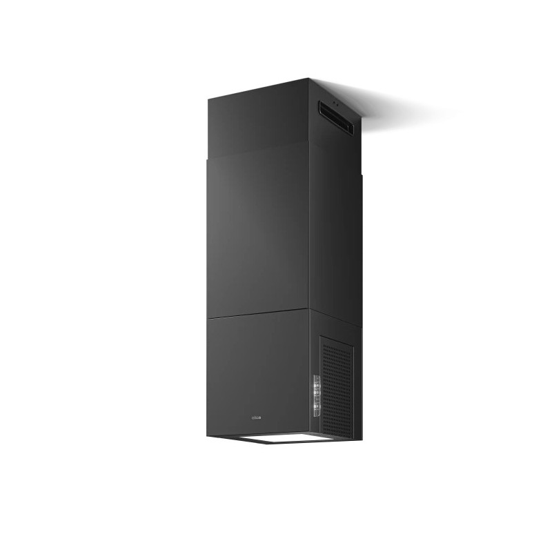 PRF0214979#EL Elica Cappa aspirante a isola THE KUB ISL BL MAT/A/32 PRF0214979 finitura nero opaco da 32 cm