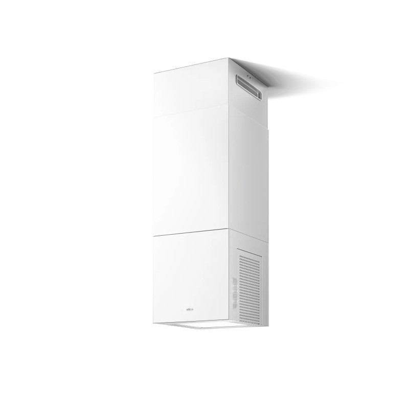 PRF0214980#EL Campana extractora de isla Elica THE KUB ISL WH/A/32 PRF0214980, 32 cm, acabado blanco