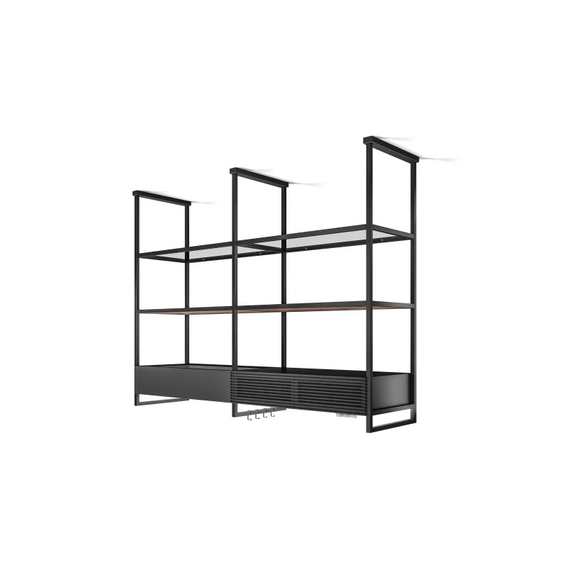 PRF0166771B#EL Elica Cappa filtrante a isola OPEN SUITE SUP BLMAT/F/160 PRF0166771B finitura nero opaco da 160 cm