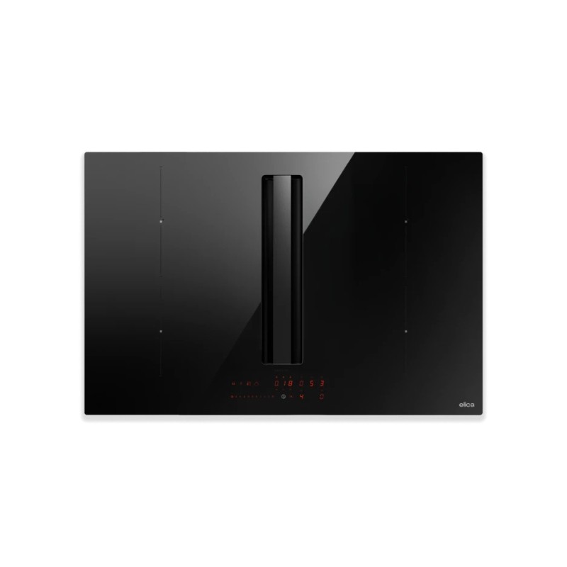 PRF0210752#EL Placa de inducción Elica NIKOLATESLA ALPHA ADVANCE SL BL/A/83 PRF0210752 con campana extractora integrada, 83 cm, acabado en