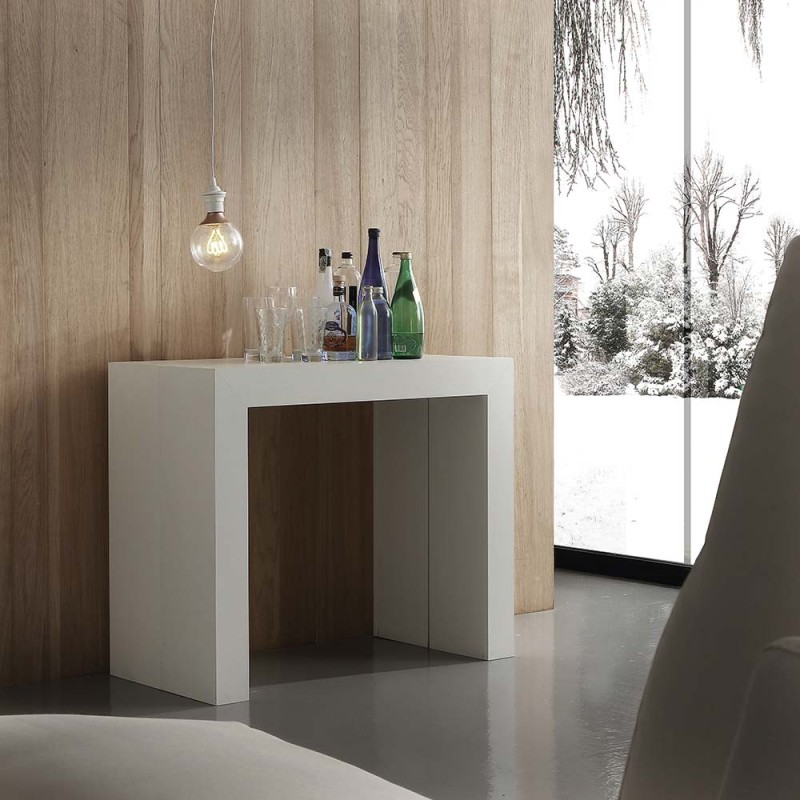 Art. 1400/738 Console extensible Maconi 1400/738 en stratifié 90x45(295) cm