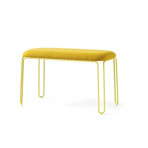 Connubia Bench Stulle CB5208 with metal structure and seat in cros fabric of h. 47 cm