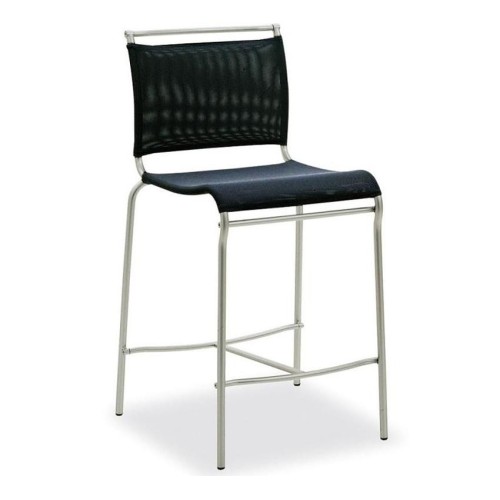 Tabouret Connubia Air CB57 avec structure en métal et assise en tissu synthétique, hauteur 96,5 cm