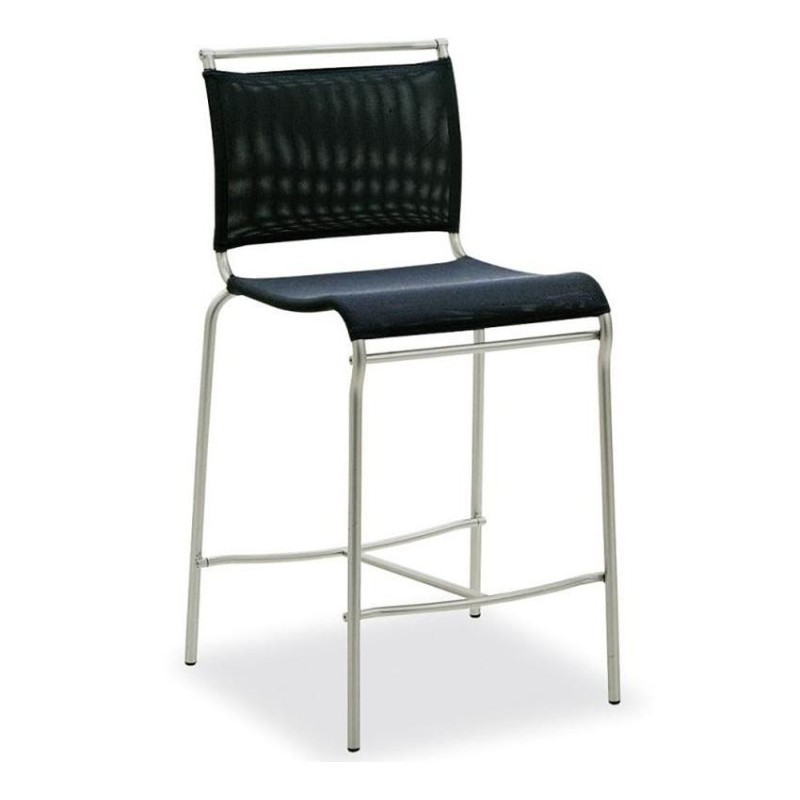  Connubia Air CB57 stool with metal frame and synthetic net fabric seat, height 96.5 cm