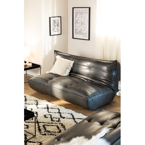 Oppy Home MATI 2 seater sofa bed in leatherette measuring 152x94 cm