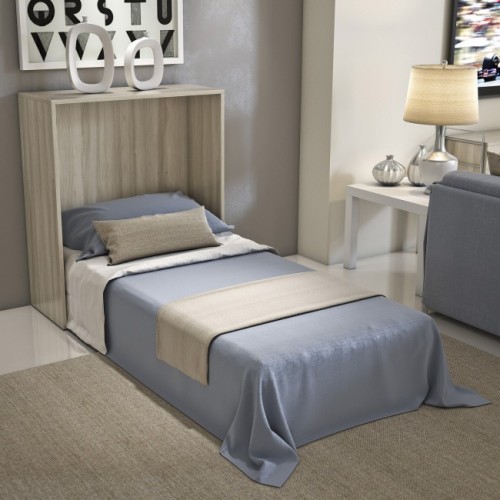 Maconi Single foldaway bed Night n 'Day 492 in wood of 85 cm