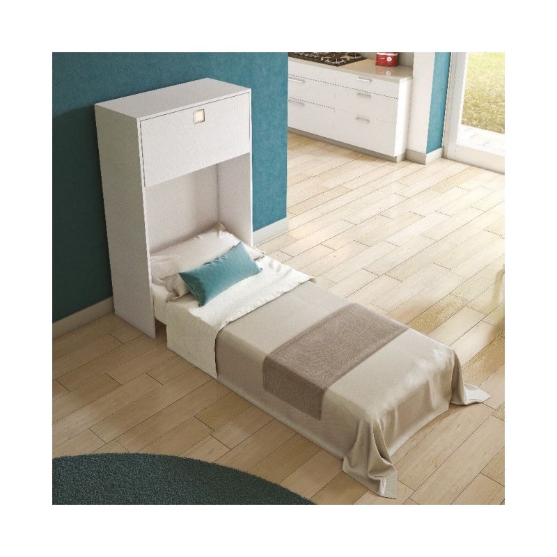 Maconi Night n' Day 493 double-sided foldaway single bed in wood 85 cm