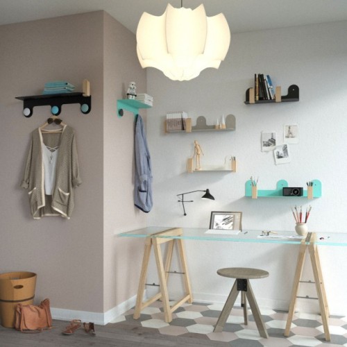 Maconi Onda 924 étagère en métal 50 cm