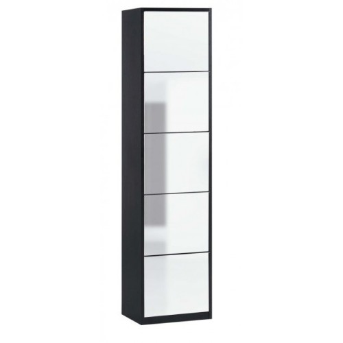 Maconi Family 860 shoe rack in wood with mirror 10 pairs Shoe Holder collection - depth 17 cm