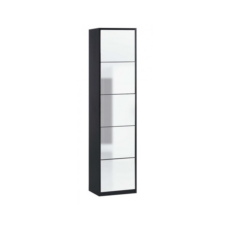  Maconi Family 860 shoe rack in wood with mirror of 30 pairs Shoe Holder collection series - depth 35 cm