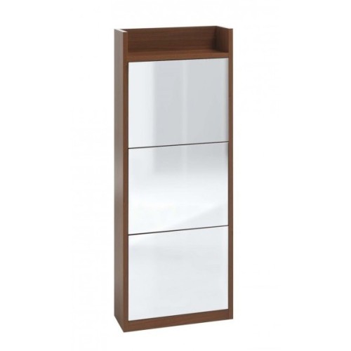 Maconi Family 866 shoe rack in wood with mirror of 12 pairs Shoe Holder collection series - depth 26 cm