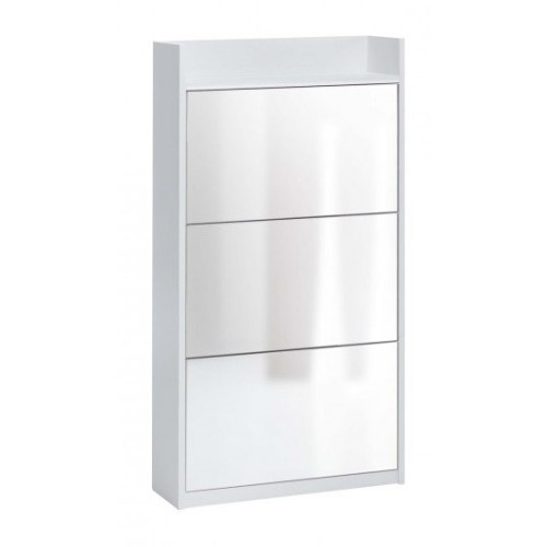 Maconi Family 868 shoe rack in wood with mirror of 9 pairs Shoe Holder collection series - depth 17 cm