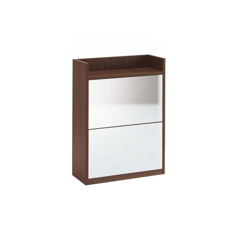  Maconi Family shoe rack 874 in wood with mirror of 18 pairs Shoe Holder collection series - depth 35 cm