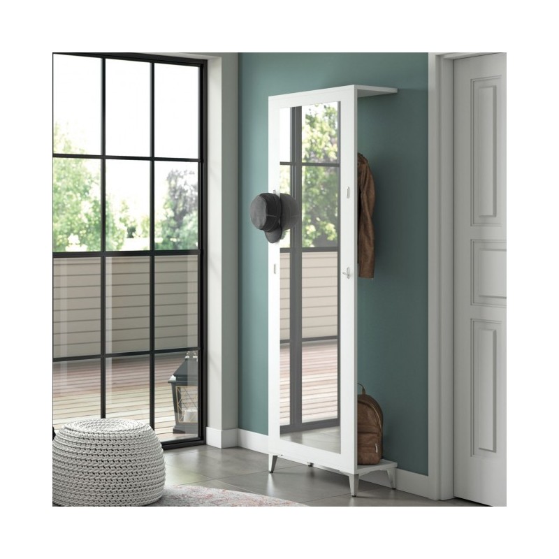  Maconi Family 304 mirror coat hanger in wood of 64 cm