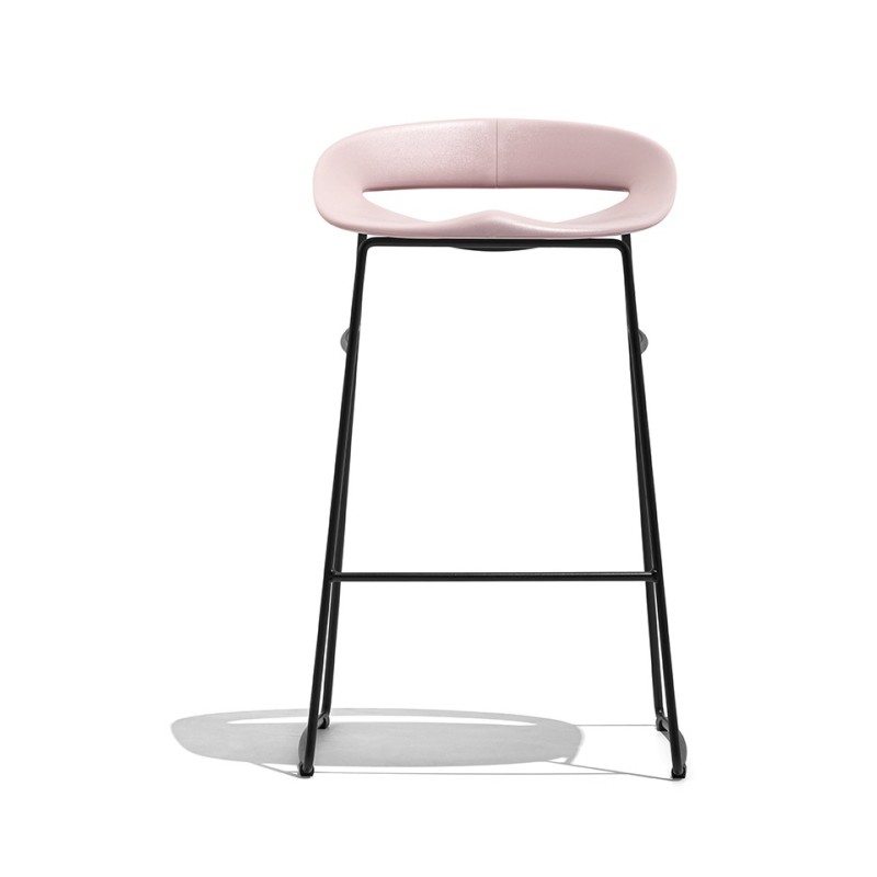  Tabouret Connubia Cosmopolitan CB1941 avec structure en métal et assise en polypropylène de 76 cm de haut