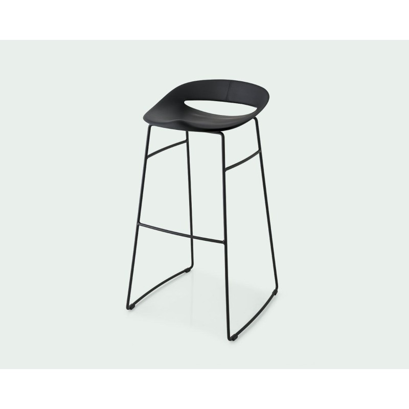  Connubia Cosmopolitan CB1942 stool with metal frame and polypropylene seat of h. 91.5 cm