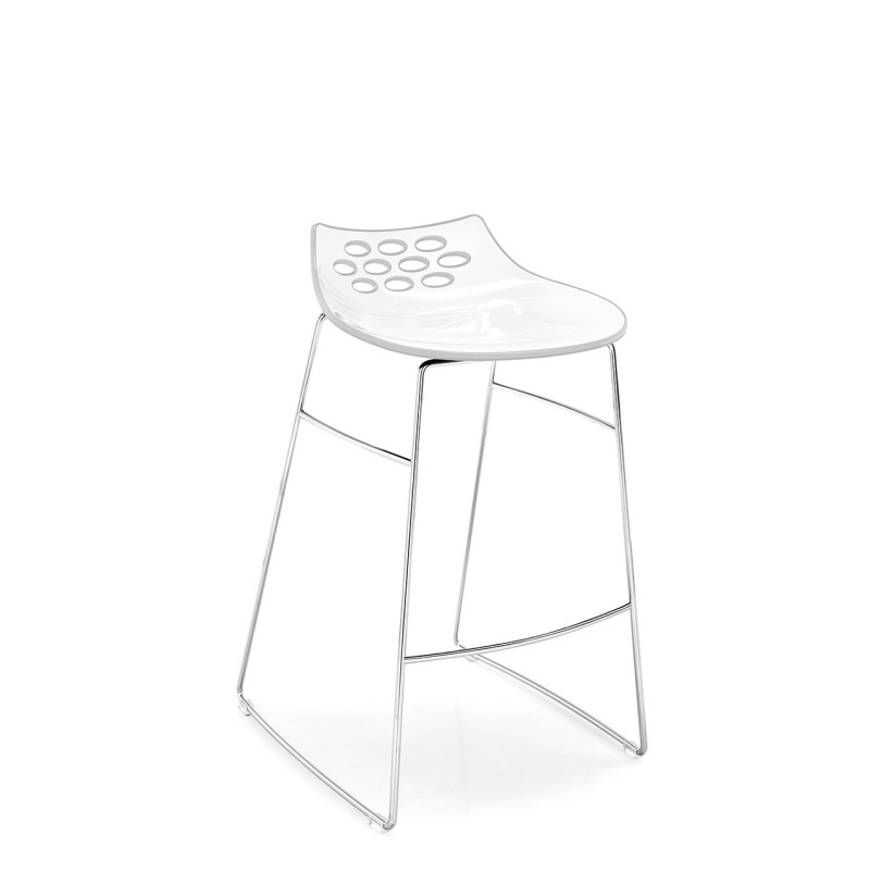  Connubia Stool Jam CB1033 with metal frame and polycarbonate seat of h. 77.5 cm