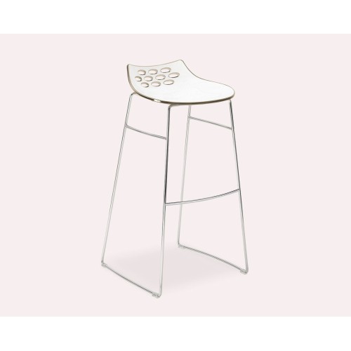 Connubia Stool Jam CB1034 with metal frame and polycarbonate seat of h. 92.5 cm