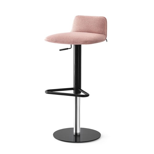 Connubia Swivel stool Riley Soft CB2109-A mto with metal structure of h. 97 (79) cm