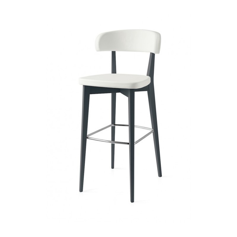  Connubia Stool Siren CB1542 with beech structure and seat in ekos from h. 98 cm