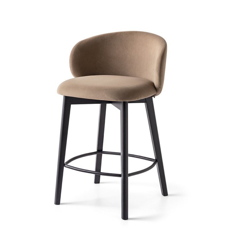  Connubia Tuka CB1997 stool with beech frame and seat of your choice, height 88 cm