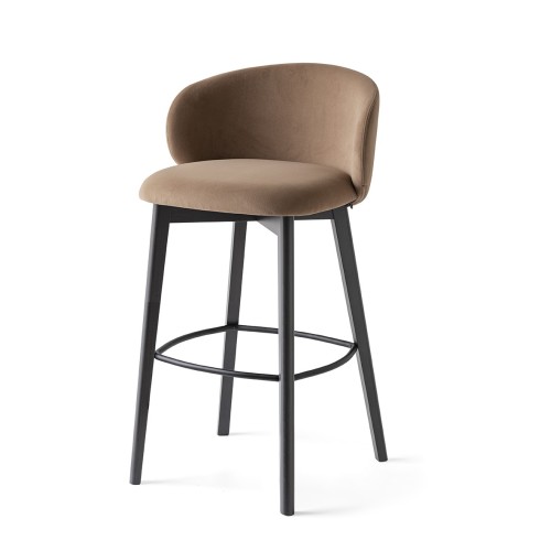 Connubia Tuka CB1998 stool with beech frame and seat of your choice, height 98 cm