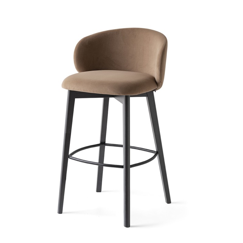 Connubia Tuka CB1998-MTO stool with beech frame and seat of your choice, height 98 cm.