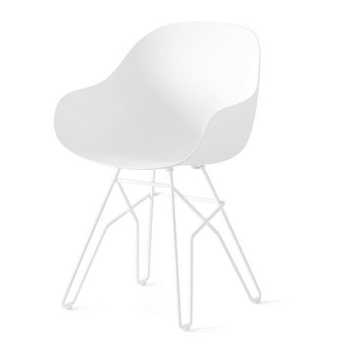 Connubia Chair Academy CB2144 with metal frame and polypropylene seat of h. 83 cm