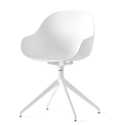 Connubia Academy CB2146 180 swivel chair with aluminum structure and polypropylene seat of h. 84.5 cm