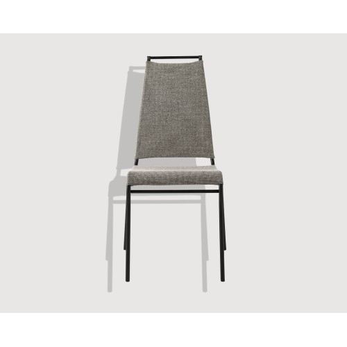 Chaise haute Connubia Air CB1069 avec structure en métal et assise en tissu synthétique.