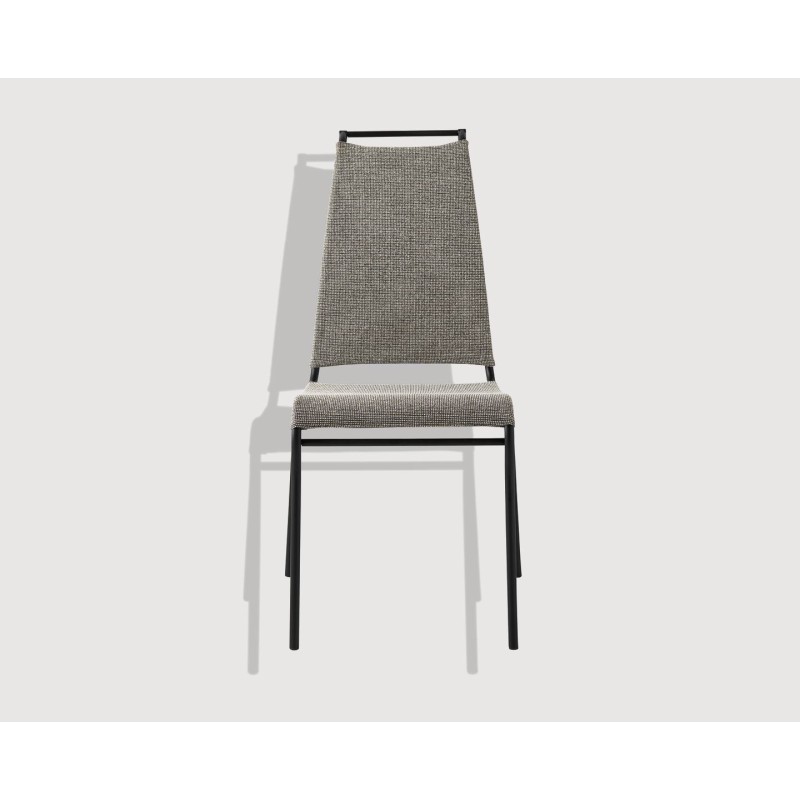  Connubia Air High CB1069 chair with metal frame and seat in synthetic net fabric