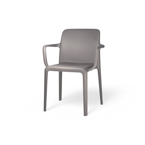 Connubia Bayo CB2119 chair with armrests in polypropylene from h. 82.5 cm