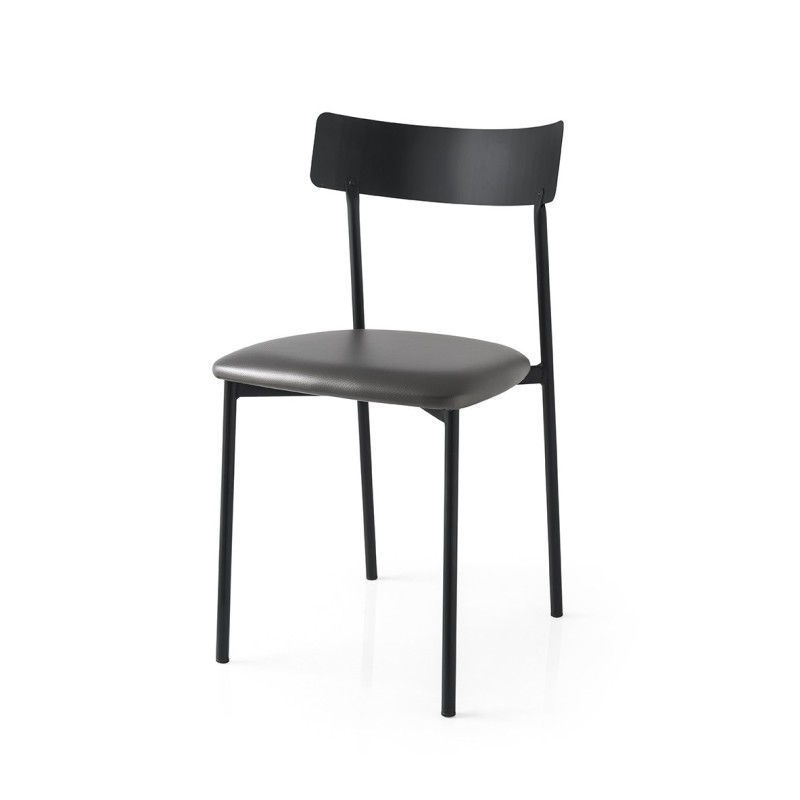  Connubia Clip Chair CB1974 con estructura de metal de h. 79cm