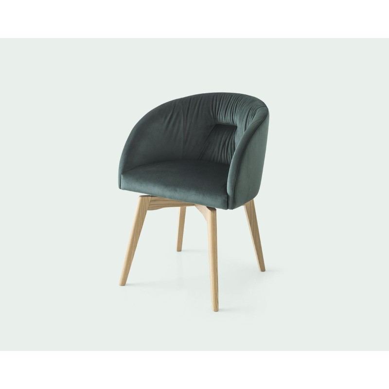  Connubia Chair with armrests Rosie Soft CB1922-MTO with structure in ash from h. 79 cm