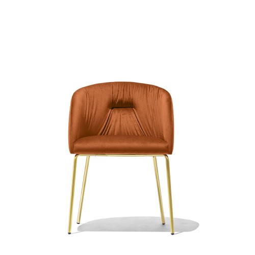 Connubia Chair with armrests Rosie Soft CB1901-MTO with metal structure from h. 79 cm