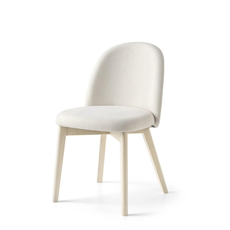  Chaise Connubia Tuka CB1994-MTO avec structure en bois et assise au choix