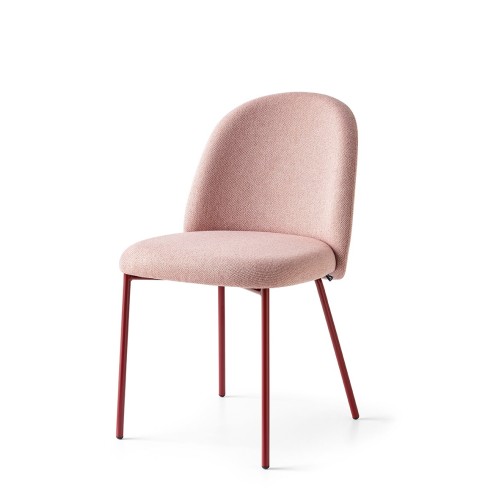 Silla Connubia Tuka CB1993 con estructura metálica y asiento a elegir.