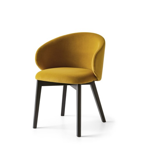 Connubia Sedia Tuka CB2117 con struttura in legno e seduta a scelta - Con braccioli - IN PROMOZIONE CON VOUCHER FINO AL 14/09