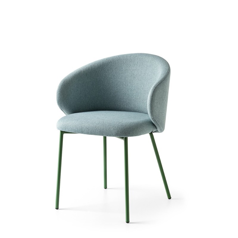  Connubia Chair with armrests Tuka CB1999 with metal structure from h. 76 cm