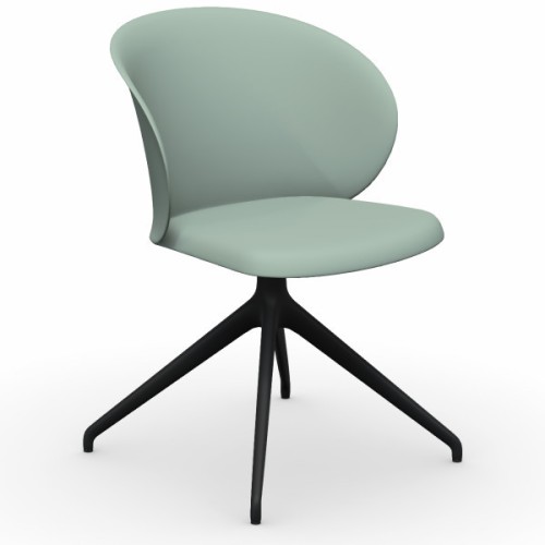 Connubia Swivel chair with armrests Tuka CB21217 180 with aluminum structure of h. 78 cm