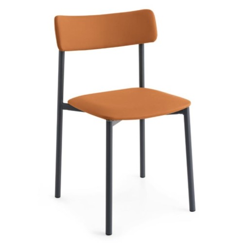 Connubia Chair Up! CB1955 with metal structure and seat in ekos of h. 81 cm