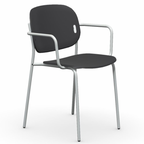 Connubia Chair with armrests Yo! CB1991-A with metal structure of h. 81 cm