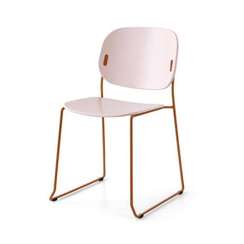 Connubia Chair Yo! CB1988-A with metal structure of h. 81 cm