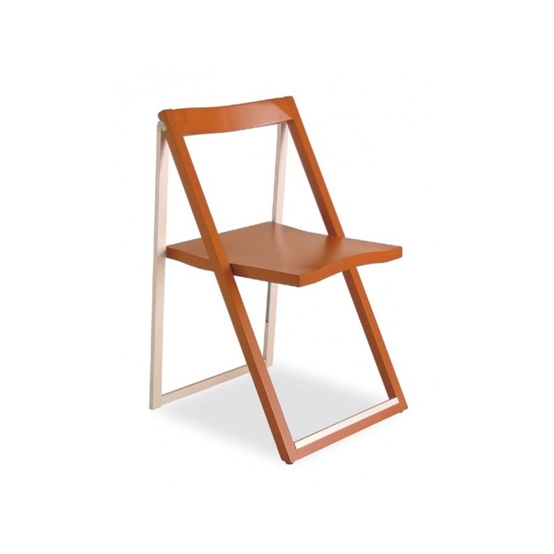  Silla plegable Connubia Skip CB207 de haya y aluminio.