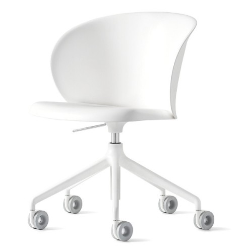 Connubia Home Office chaise pivotante Tuka CB2126 avec structure en aluminium de h. 83 (73) cm
